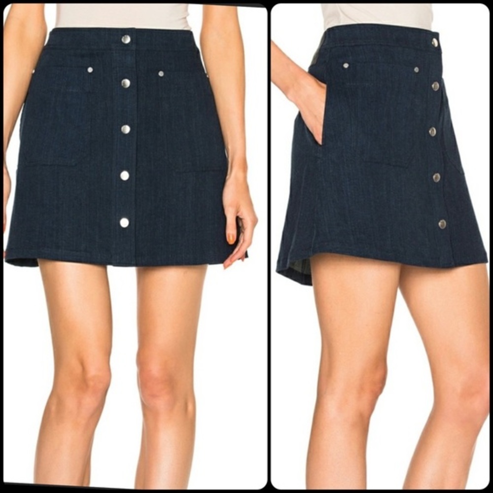 EUC Rag & Bone Dark Wash Denim Siggy Skirt